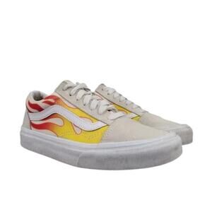 Vans Shoes Womens 5.5 Sneakers Old Skool Flames Skate Casual Street Style Active